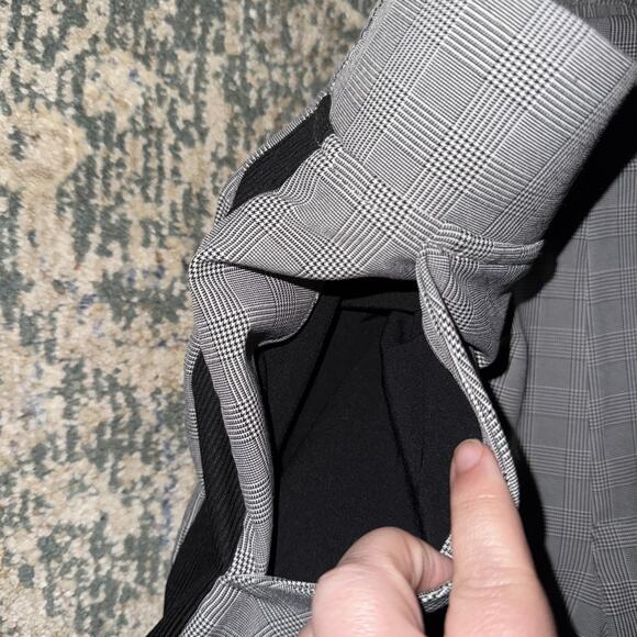 Athleta Pants Womens Size 4T Tall Gray Plaid Brooklyn Ankle Pull On Commuter - Picture 3 of 7